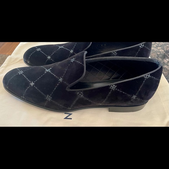 Louis Vuitton Auteuil Slipper black monogram print velvet main image 7